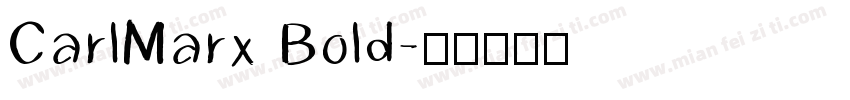CarlMarx Bold字体转换